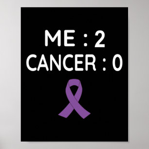 Me 2 Cancer 0 Pancreatic Cancer Awareness Poster