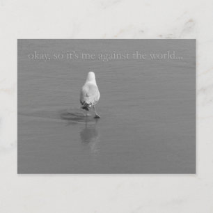 Me against the World Postcard