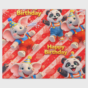 Me and Dave, happy birthday fun premium wrapping p Paper