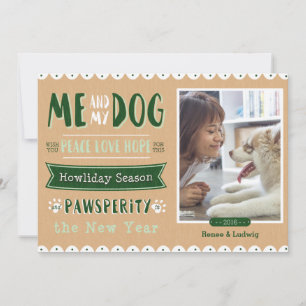 Me and My Dog 5x7 Christmas Card