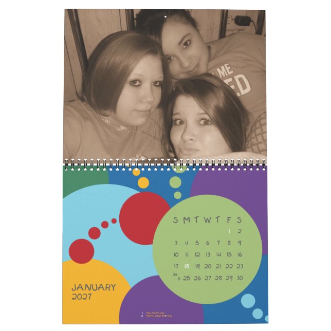 ME AND MY FRIENDS CALENDAR (Jan 2027)
