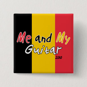 Me and My Guitar 15 Cm Square Badge
