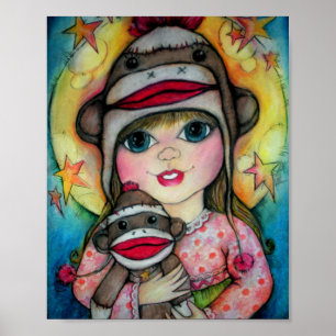 Me and My Sock Monkey Friend Poster