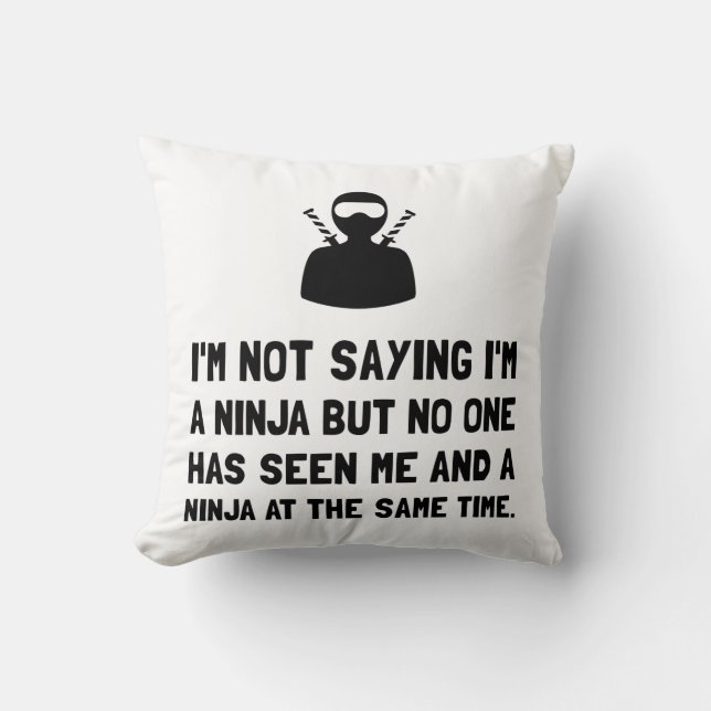 Me And Ninja Cushion (Front)
