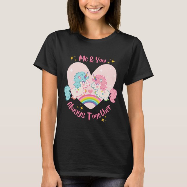 Me And You blk womens T-Shirt (Front)