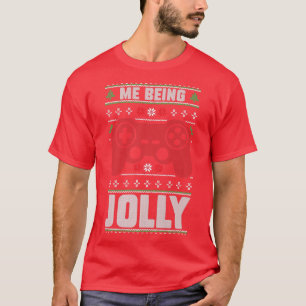 Me Being Jolly Christmas Gaming Console Video Game T-Shirt