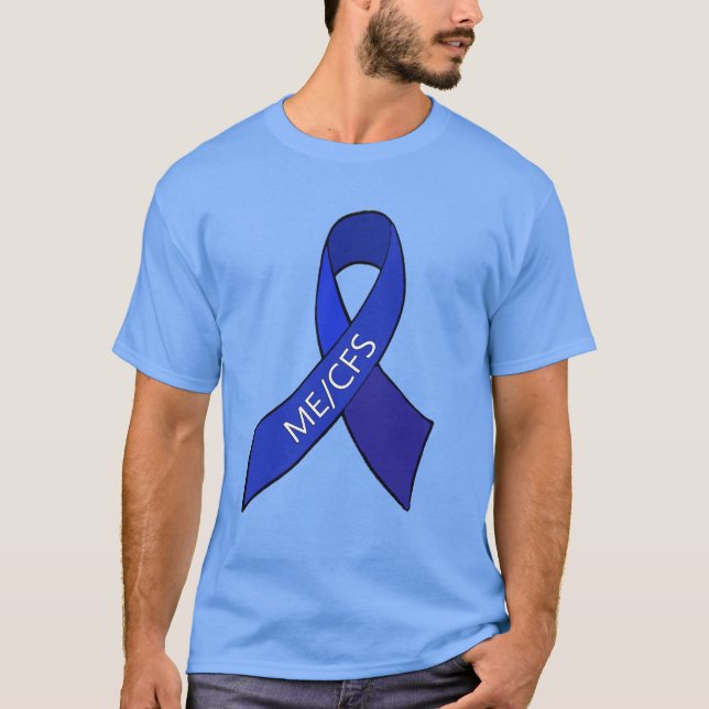 ME/CFS Chronic Fatigue Syndrome Awareness Ribbon T-Shirt (Front)