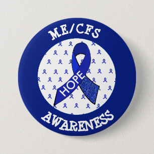 ME/CFS Syndrome Awareness Ribbon Button