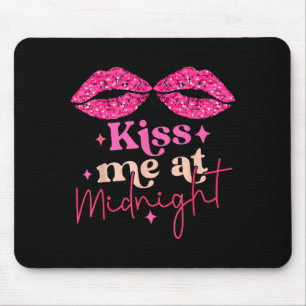 Me Funny Kiss Matching Couples Midnight Mouse Pad
