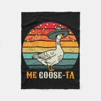 Me Goose Ta Mexican Men Women Boys Retro Spanish G Fleece Blanket