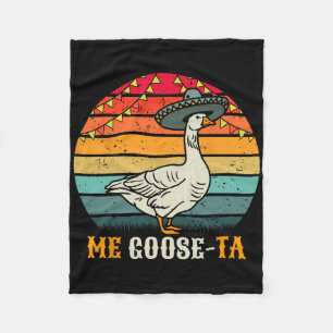 Me Goose Ta Mexican Men Women Boys Retro Spanish G Fleece Blanket