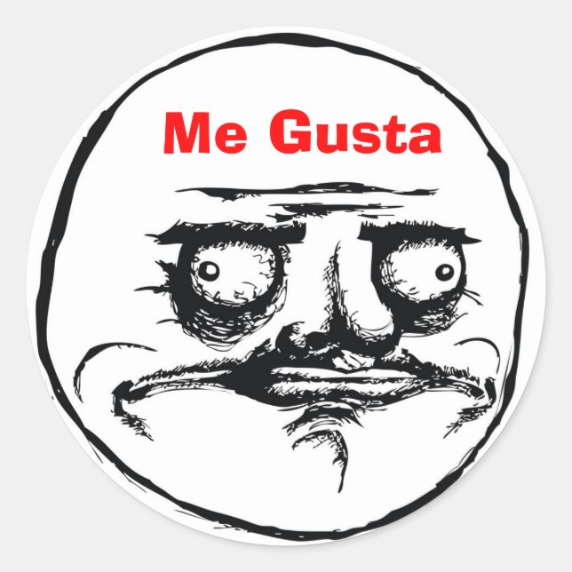 Me Gusta Classic Round Sticker (Front)