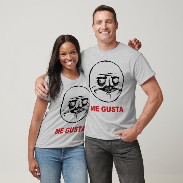 me gusta face rage face meme humour lol rofl T-Shirt (Unisex)