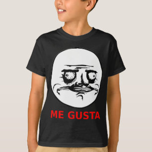 Me Gusta Face with Text T-Shirt
