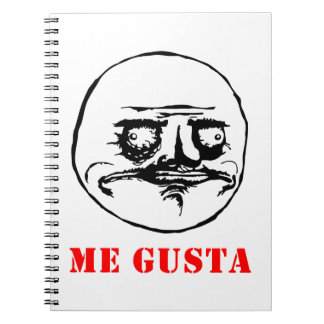 Me Gusta - meme Spiral Notebook