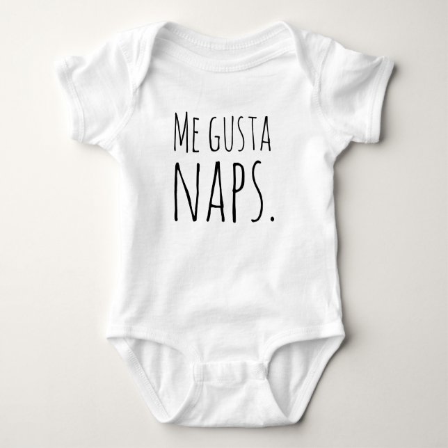 Me Gusta Naps Baby Bodysuit (Front)