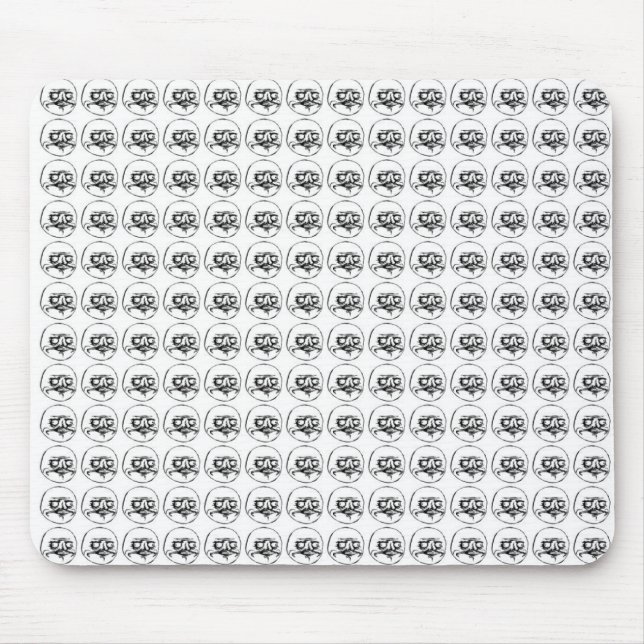 Me Gusta Pattern Mouse Pad (Front)
