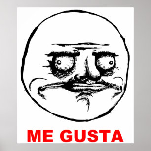 Me Gusta (text) Poster