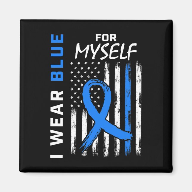 Me I Wear Blue For Myself Diabetes Awareness Ameri Magnet (Front)