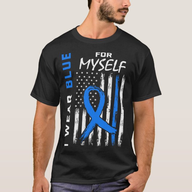 Me I Wear Blue For Myself Diabetes Awareness Ameri T-Shirt (Front)