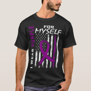 Me I Wear Purple For Myself Pancreatic Cancer Awar T-Shirt