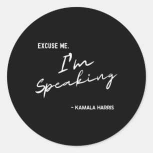 Me I'm Speaking Kamala Harris International Women Classic Round Sticker