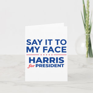 Me Kamala Harris For President Election 2024 Card