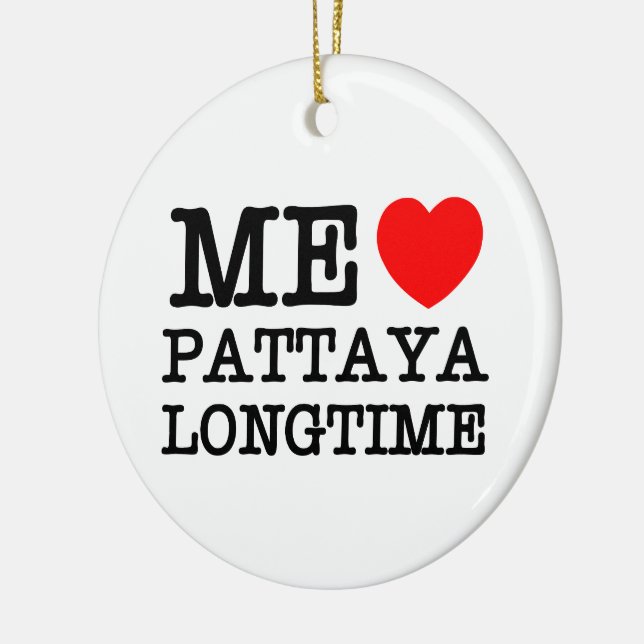 ME LOVE PATTAYA LONGTIME CERAMIC TREE DECORATION (Left)