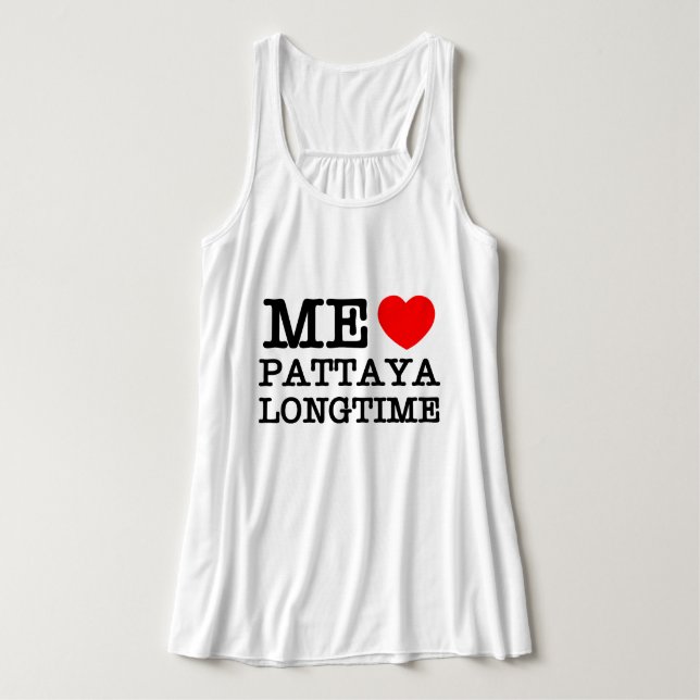 ME LOVE PATTAYA LONGTIME SINGLET (Design Front)
