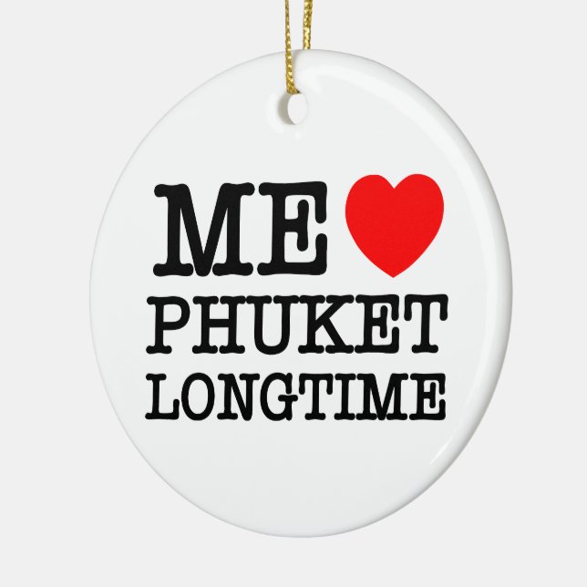 ME LOVE PHUKET LONGTIME CERAMIC TREE DECORATION (Left)