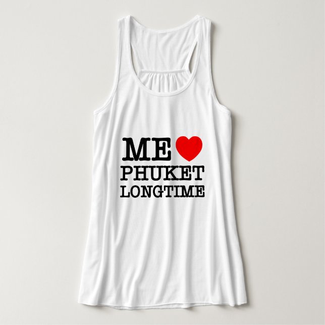 ME LOVE PHUKET LONGTIME SINGLET (Design Front)
