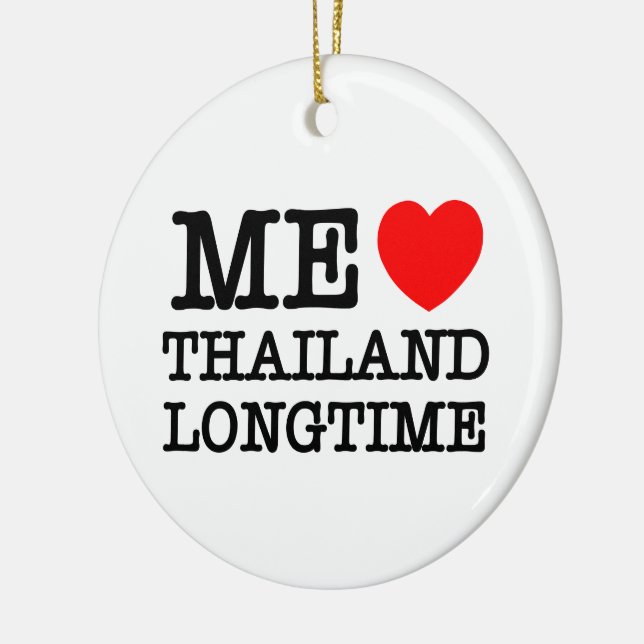 ME LOVE THAILAND LONGTIME CERAMIC TREE DECORATION (Left)
