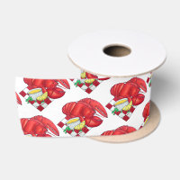 ME Maine Lobster Shack Seafood Dinner Red Gingham