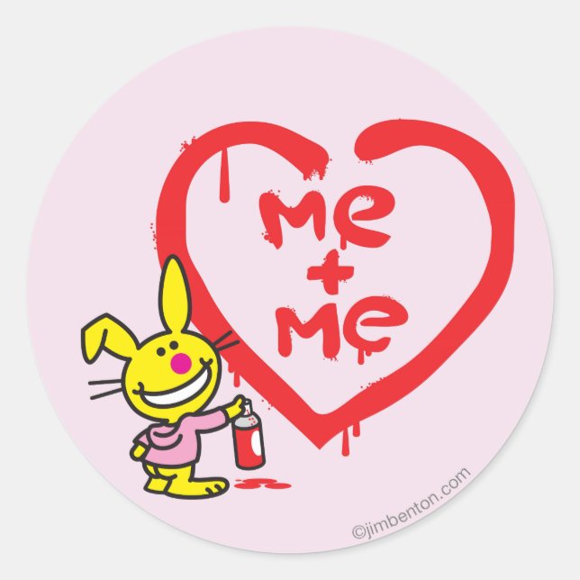 Me + Me Classic Round Sticker (Front)