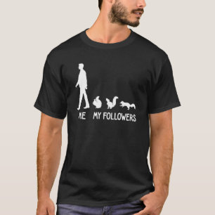 Me My Followers Squirrel Lama Cute Animal Social T-Shirt