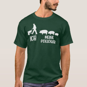 Me My Followers Tie Love Pigs Farmer Farmer  T-Shirt