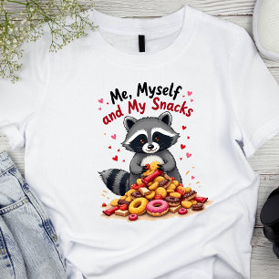 Me, Myself, and My Snacks – Funny Snack-Loving Tri-Blend Shirt