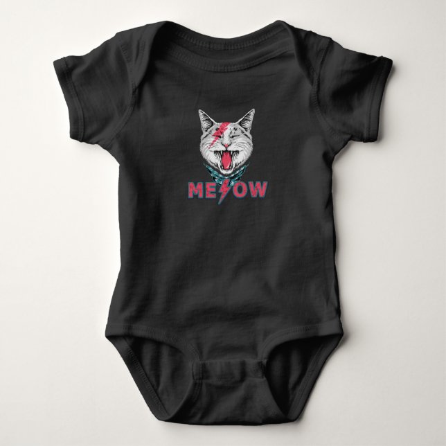 ME&OW Rock Baby Bodysuit (Front)