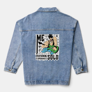 me performing a spreadsheet solo denim jacket