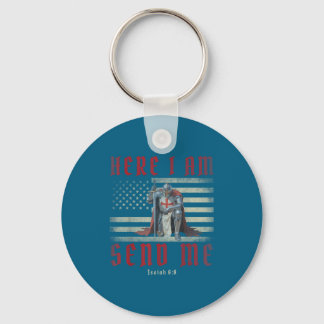 Me Shirt Here Am Send Knights Templar Key Ring
