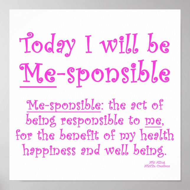 Me-Sponsible Poster (Front)