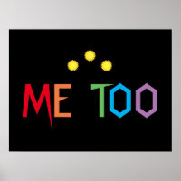ME TOO Colourful Rainbow Poster
