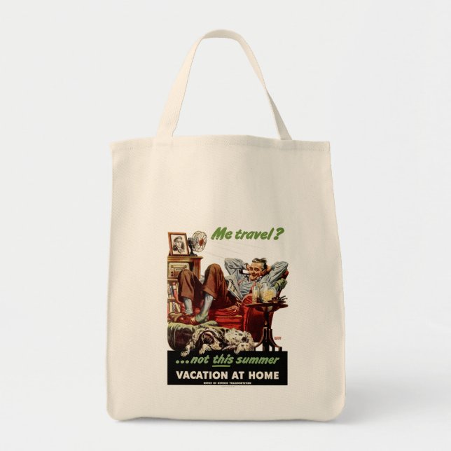Me travel?...not this summer tote bag (Front)