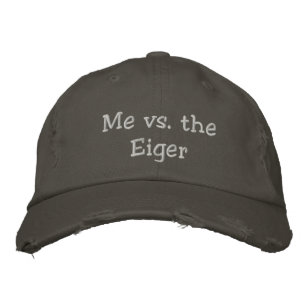 Me vs. the Eiger slogan hat