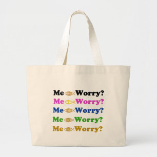 Me Worry? Large Tote Bag