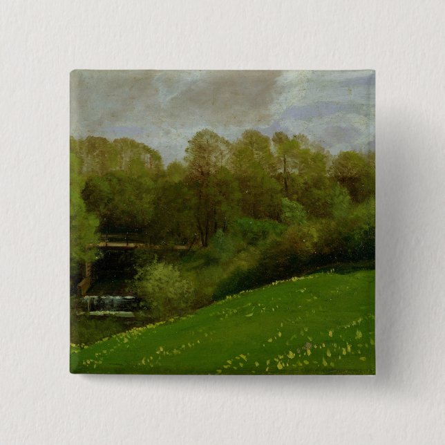 Meadow and Woodland, 1895 15 Cm Square Badge (Front)