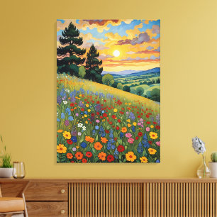 Meadow Art Canvas Print