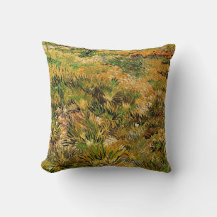 Meadow at Saint Paul Hospital by Vincent van Gogh Cushion