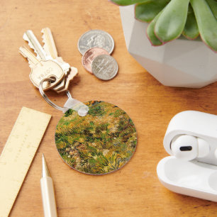 Meadow at Saint Paul Hospital by Vincent van Gogh Key Ring