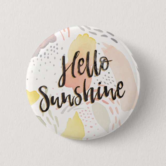 Meadow Breeze II | Hello Sunshine 6 Cm Round Badge (Front)